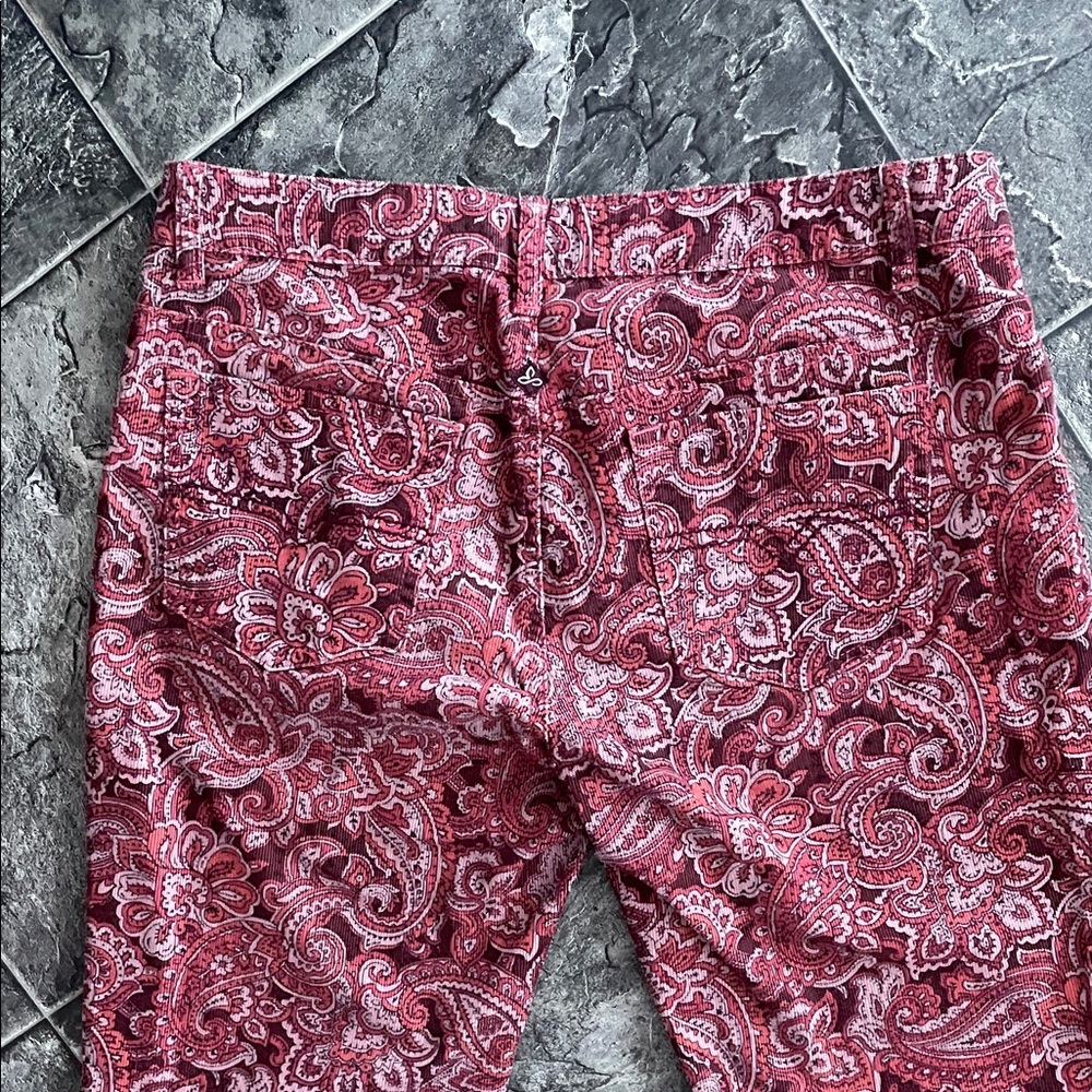 PRANA Paisley Print Women's Straight-leg Pants Preppy Casual Coastal Colourful - Picture 6 of 13